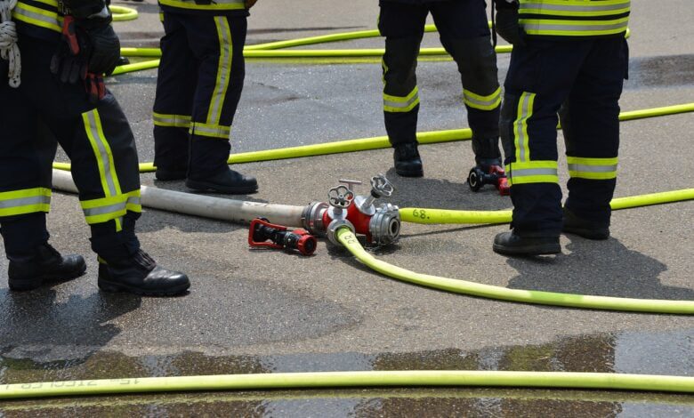 fire fighters, feuerloeschuebung, firefighters